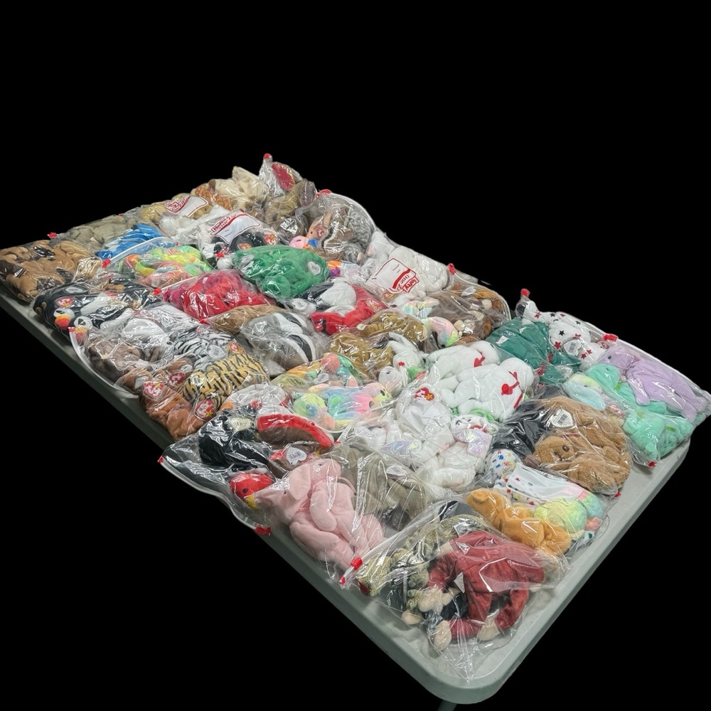 114 Vintage TY Beanie Babies HUGE LOT 1990s w/Tags Great Condition NOT AN EXPERT